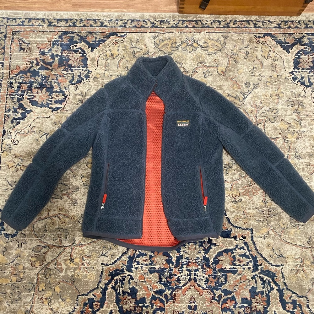 LL Bean Sherpa fleece jacket